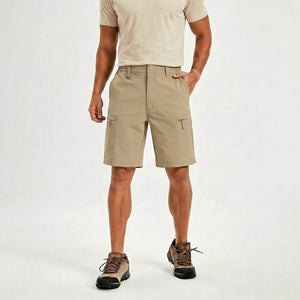 TACVASEN Khaki Quick Dry Hiking Cargo Shorts