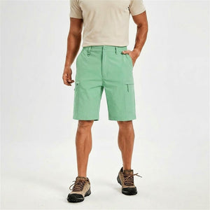 TACVASEN Mint Green Quick Dry Hiking Cargo Shorts