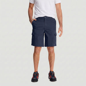 TACVASEN Navy Utility Cargo Shorts Cotton Blend