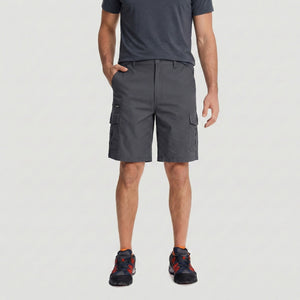 TACVASEN Dark Grey Utility Cargo Shorts Cotton Blend