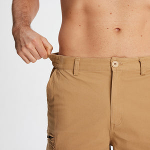 TACVASEN Khaki Utility Cargo Shorts Cotton Blend