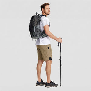 TACVASEN Khaki Mens Utility Cargo Shorts Outdoor Hiking Shorts