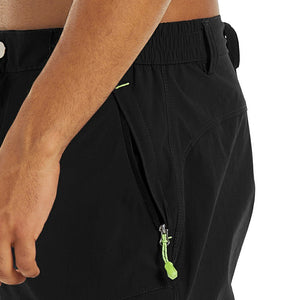 TACVASEN Black Utility Cargo Shorts Quick Dry Hiking Shorts