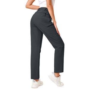 TACVASEN Dark Gray Women's Lightweight Waterproof Hiking Cargo Pants