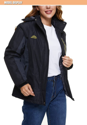 TACVASEN Purple Women's Skiing Jacket Water-Resistant Windbreaker