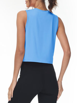 TACVASEN Waterfall Blue Women's UPF 50+ Athletic Running Tank Tops