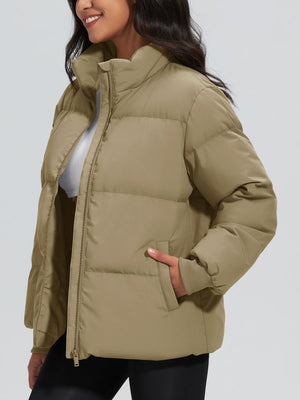 TACVASEN Khaki Women's Winter Down Puffer Jackets