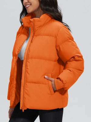 TACVASEN Orange Women's Winter Down Puffer Jackets