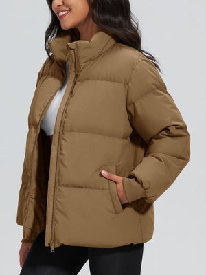 TACVASEN Brown Women's Winter Down Puffer Jackets