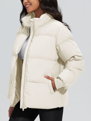 TACVASEN White Women's Winter Down Puffer Jackets