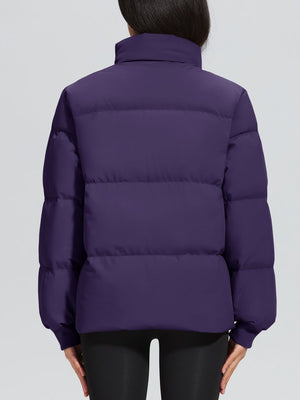 TACVASEN Dark Purple Women's Winter Down Puffer Jackets