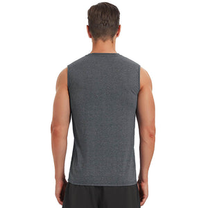 TACVASEN Color Blue Men's Bodybuilding Tank Tops Cotton Workout T-Shirts