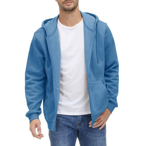 TACVASEN Haze Blue Men's Full Zip - Up Casual Active Hoodie