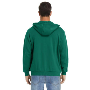TACVASEN Emerald Green Men's Full Zip - Up Casual Active Hoodie