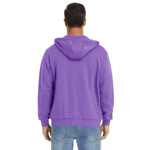TACVASEN Light Purple Men's Full Zip - Up Casual Active Hoodie