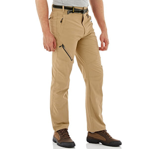 TACVASEN Khaki Men's Quick Dry Lightweight Breathable Hiking Pants
