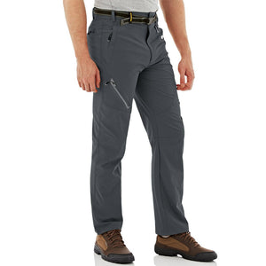 TACVASEN Dark Grey Men's Quick Dry Lightweight Breathable Hiking Pants