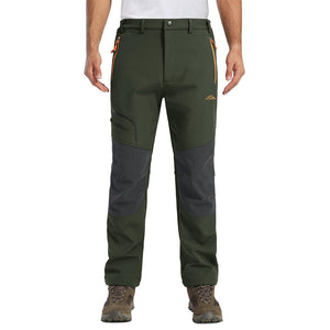 TACVASEN Army Green Men's Outdoor Water Repellent Soft Shell Pants