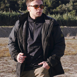 TACVASEN Black Insulated Fleece Lined Winter Snow Jacket