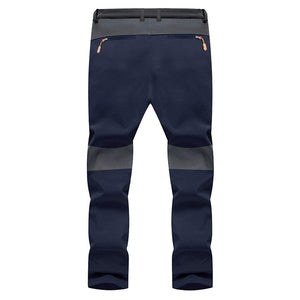 TACVASEN Navy Men's Snow Hiking Water - Resistant Ski Fleece Lined Pants