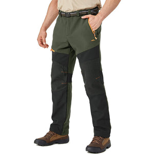TACVASEN Grey Black Men's Snow Hiking Water - Resistant Ski Fleece Lined Pants