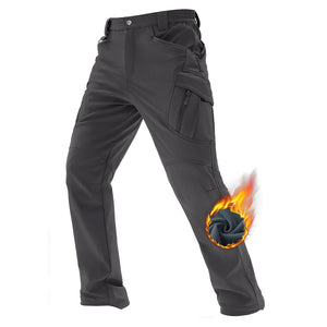 TACVASEN Grey Men's Softshell Ski Tactical Military Hiking Pants