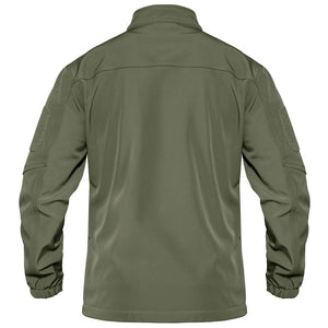 TACVASEN Army Green Men's Tactical Jackets Waterproof Softshell Jacket