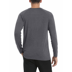 Men's UPF 50+ Fishing Swim Long Sleeve Shirts - C22M588