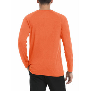 Men's UPF 50+ Fishing Swim Long Sleeve Shirts - C22M588