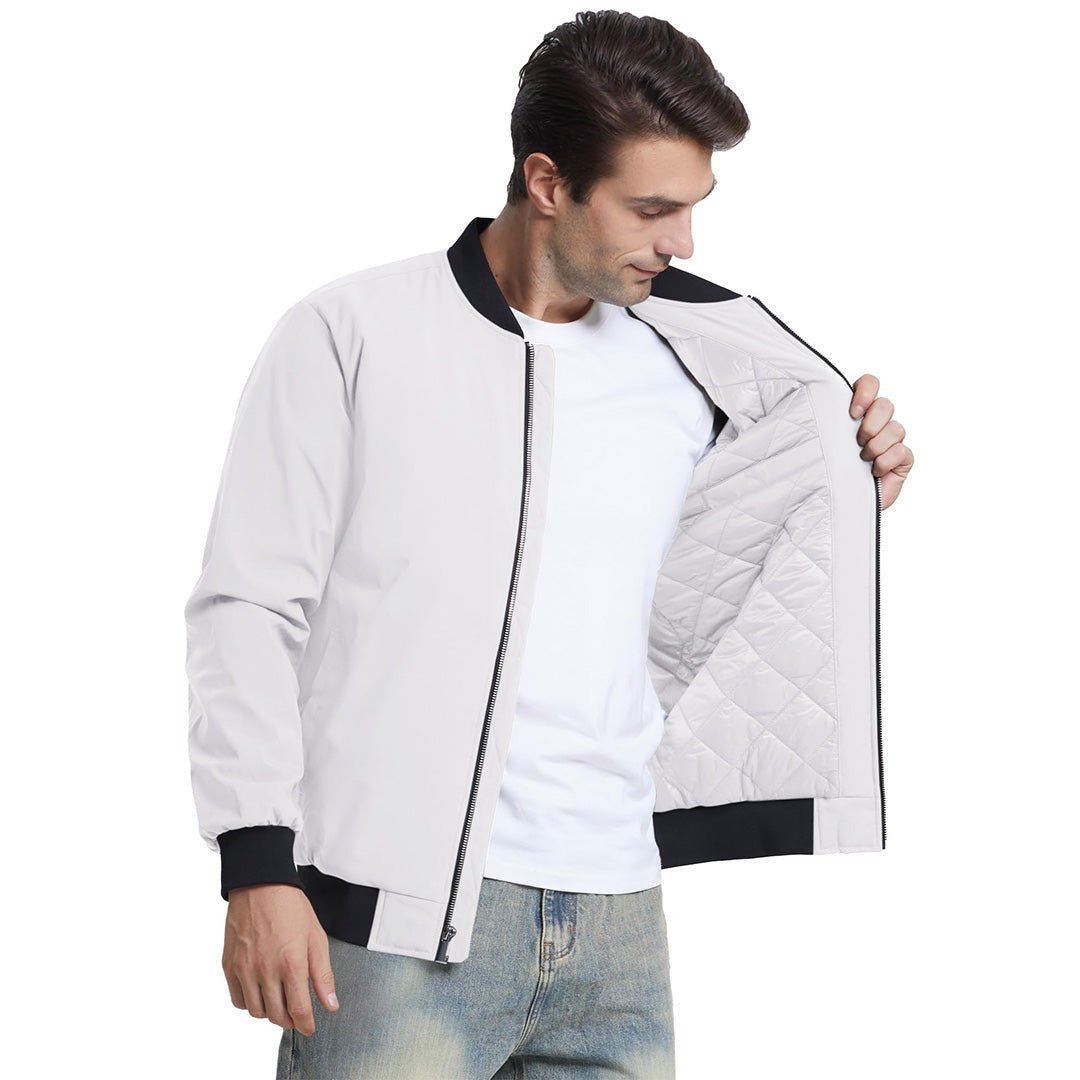 Men's Water-Resistant Windproof Bomber Casual Jackets - LT23M1148