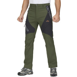 TACVASEN Army Green Insulated Fleece Lined Winter Hiking Pants
