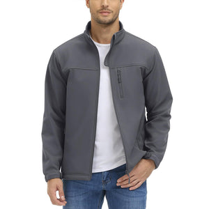 Men's Fleece Lined Softshell Waterproof Outdoor Jackets - H22M688D