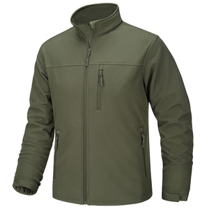 Men's Fleece Lined Softshell Waterproof Outdoor Jackets - H22M688D