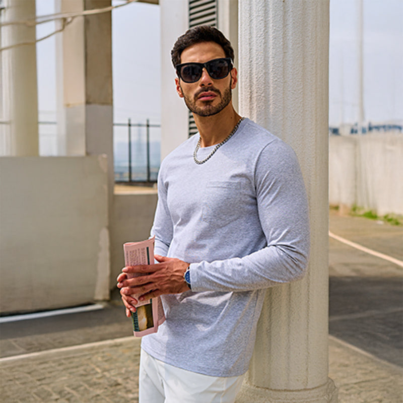 Men's Long Sleeve Shirts - TACVASEN