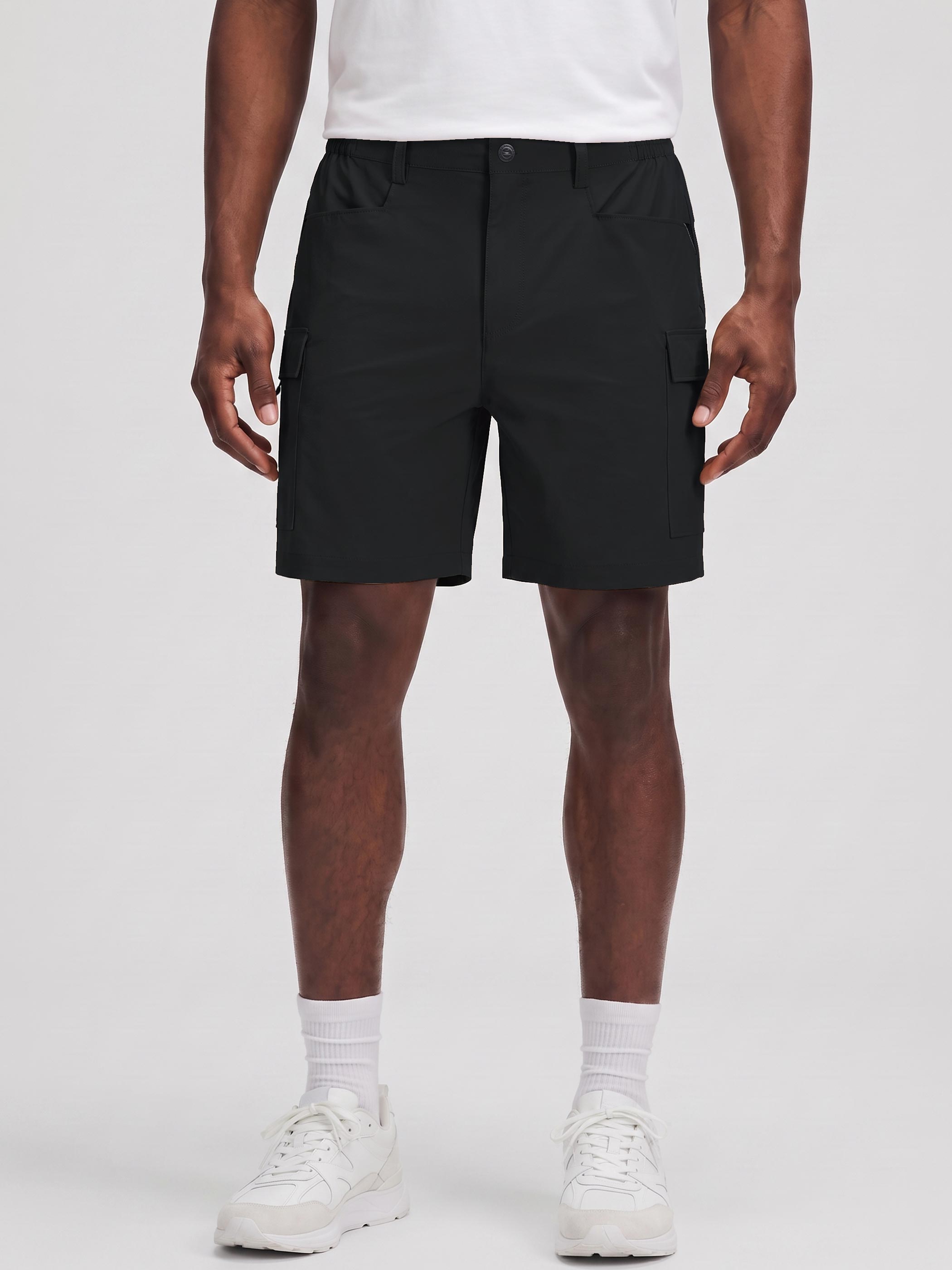 Mens Hiking Shorts Zippered Pockets