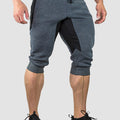 Elastic Waist Patchwork Fitness Capri Joggers