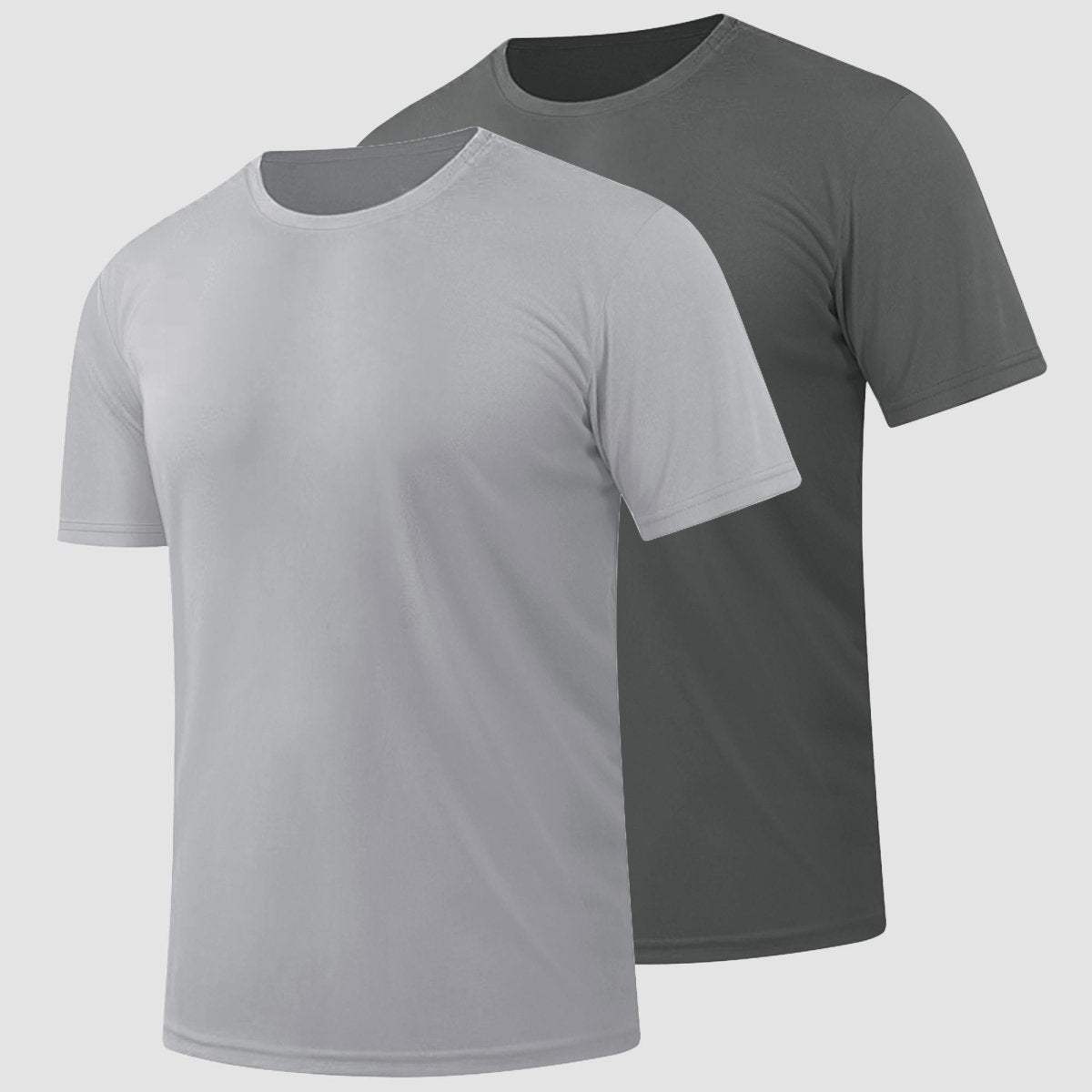 TACVASEN Navy+Navy [2 Pcs set] Lightweight Short Sleeve Sun Protection Shirt