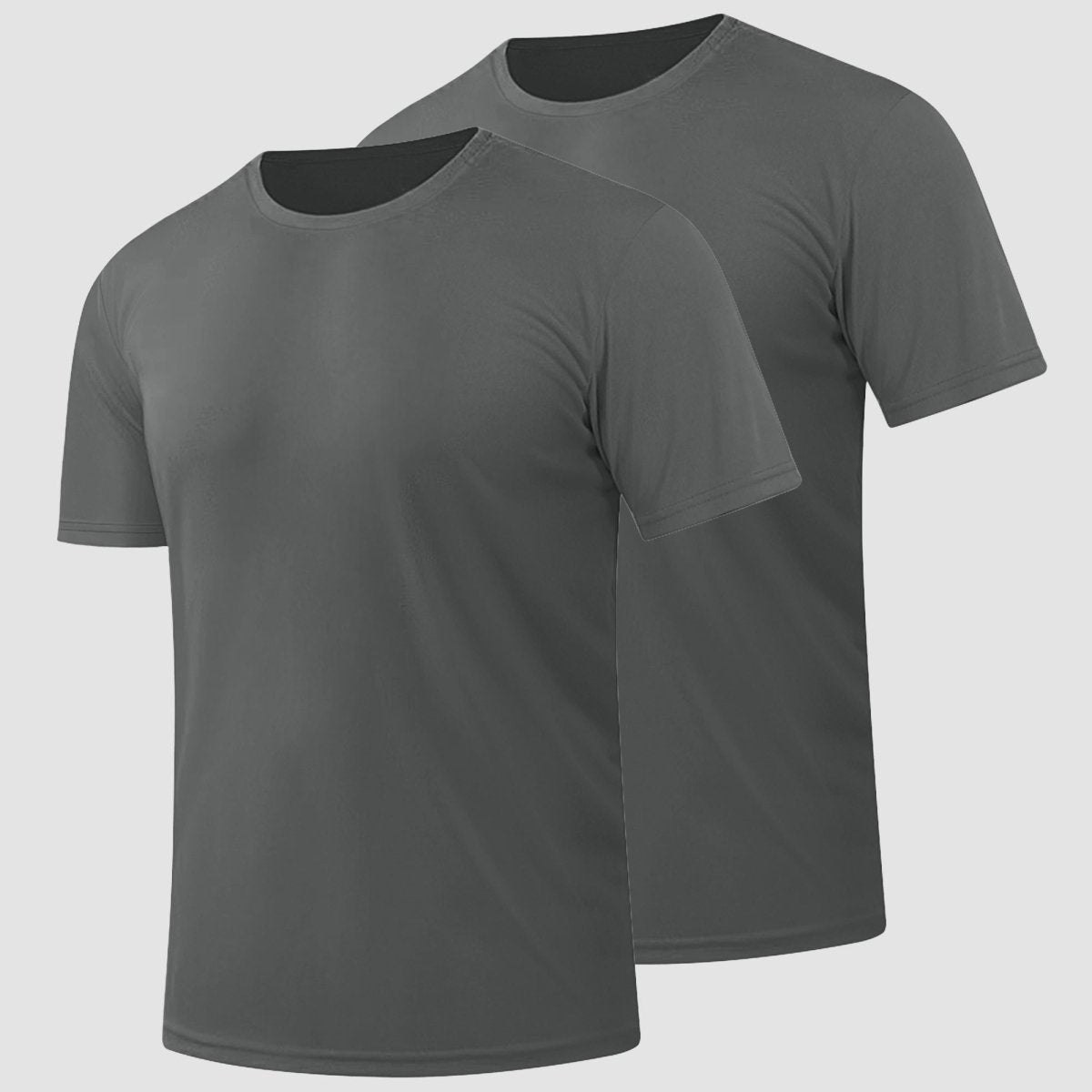 TACVASEN Navy+Navy [2 Pcs set] Lightweight Short Sleeve Sun Protection Shirt