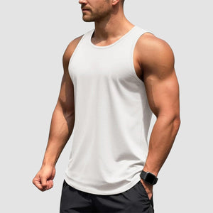 TACVASEN Navy+Light Grey+White [3 Pcs set] UPF 50+ Tank Top Gym Workout Sleeveless Muscle Shirts