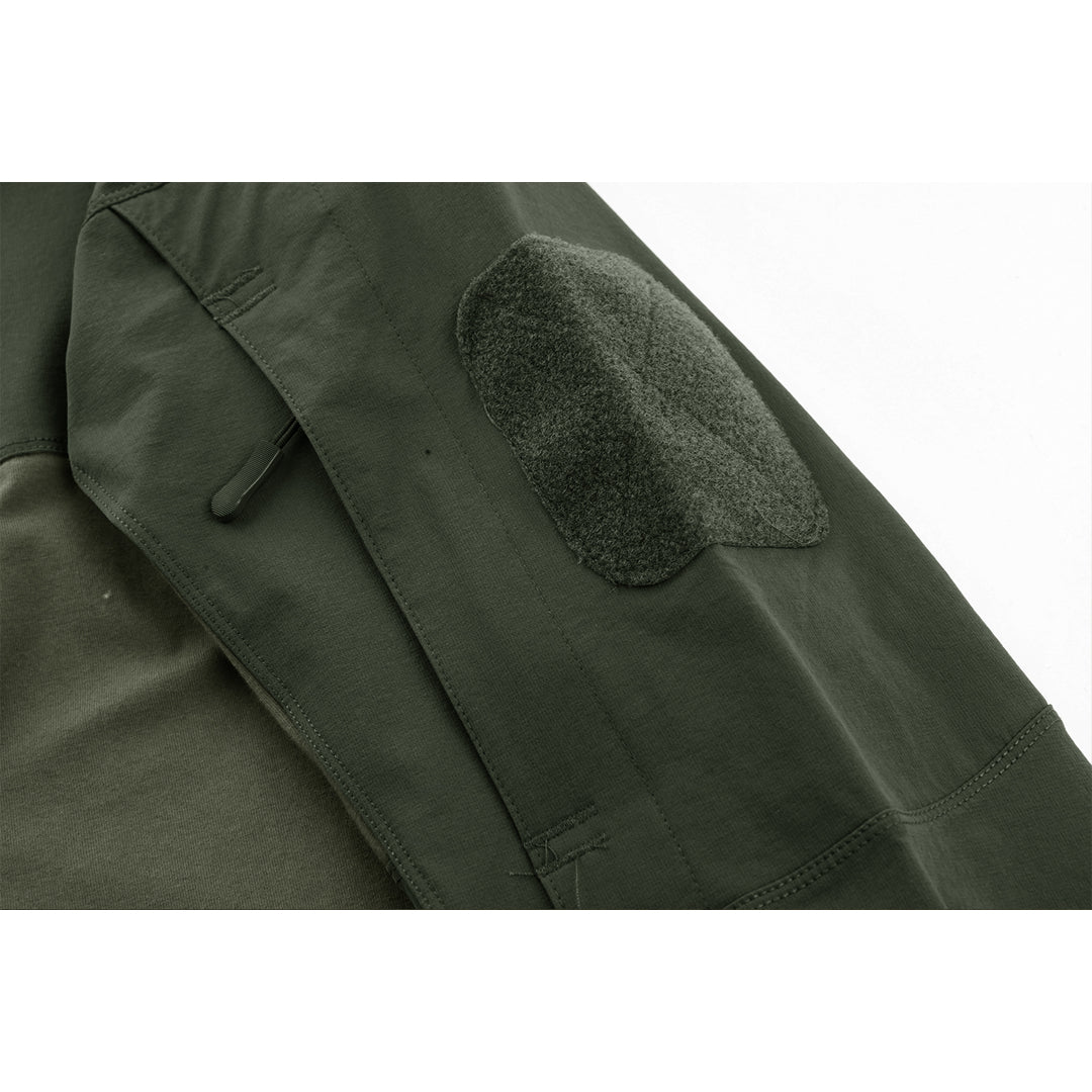 TACVASEN Army Green Ligthweight Quarter Zip Military T-Shirt