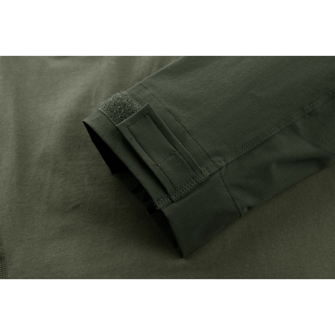 TACVASEN Army Green Ligthweight Quarter Zip Military T-Shirt