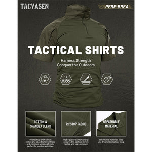 Men's Tactical Combat Shirt Ripstop Performance Tee
