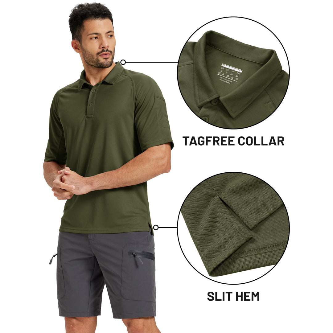 Men's UPF 50+ Performance Tactical Polo Shirt - AT25M3266