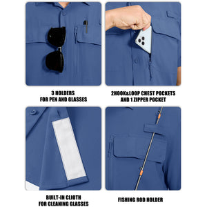 Men's Fishing Shirt UPF 50+ Lightweight Outdoor Shirt - AT23M3151