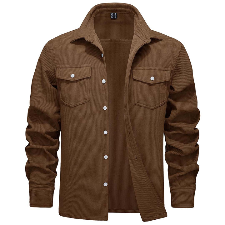 Men's Casual Shacket Lightweight Corduroy Shirt Jacket - Men's Jackets