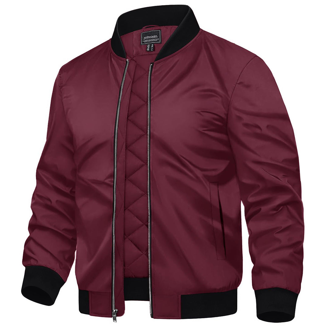 Men's Water-Resistant Windproof Bomber Casual Jackets - LT23M1148