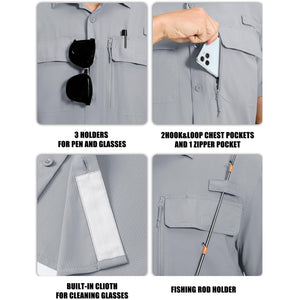 Men's Fishing Shirt UPF 50+ Lightweight Outdoor Shirt - AT23M3151
