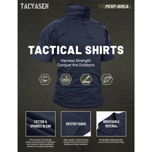 Men's Tactical Combat Shirt Ripstop Performance Tee