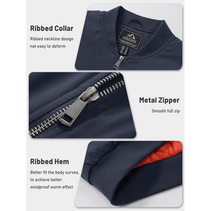 Men's Winter Bomber Jacket Thermal Warm Padded Windbreaker - google_men_lightweight_jacket