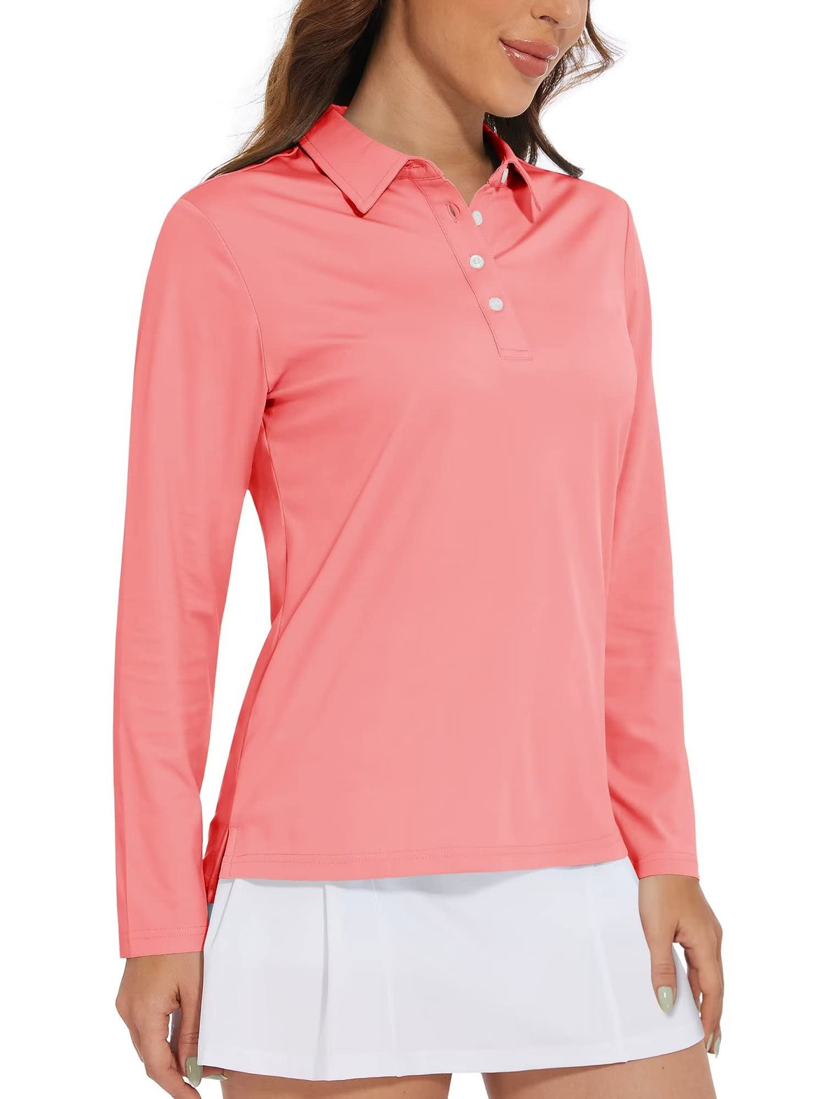 Women's Quick Dry UPF 50+ Long Sleeve Polo Shirts